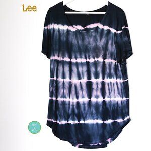 Lee Navy & Pink Tie Dye Shirt - Size XL